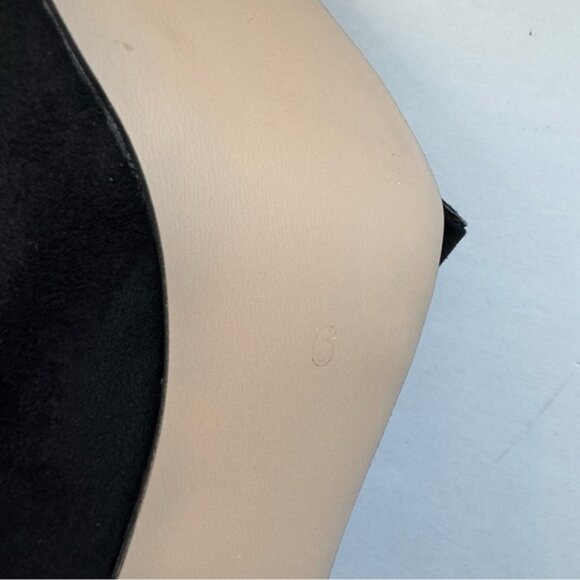 Size 6 YDN Women Pointed Toe Slip on Diamond Pump Special Kitten High Heel Black - Picture 11 of 12